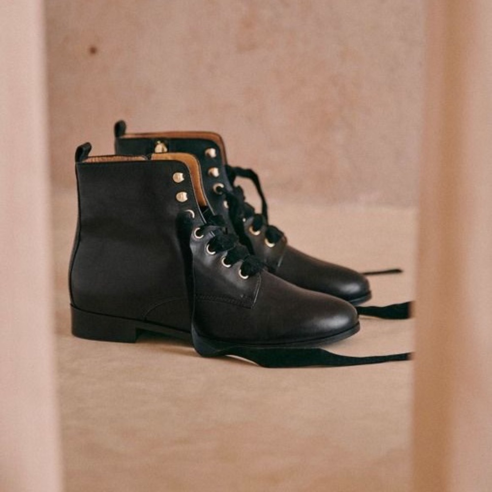 Sezane Black Ankle Boots